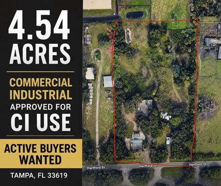 Land space for Rent at 6110 hartford st in Tampa