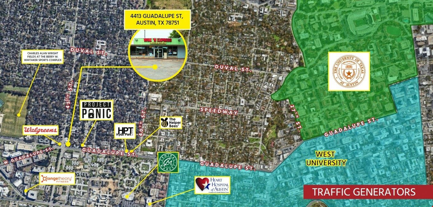 Second-Gen Restaurant Space in Central Austin
