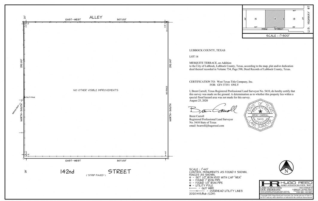 Development Land with Highway 87 Visibility