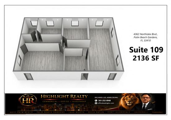 2136 SF Suite 109 Professional and Medical Office Space for lease in Palm Beach Gardens