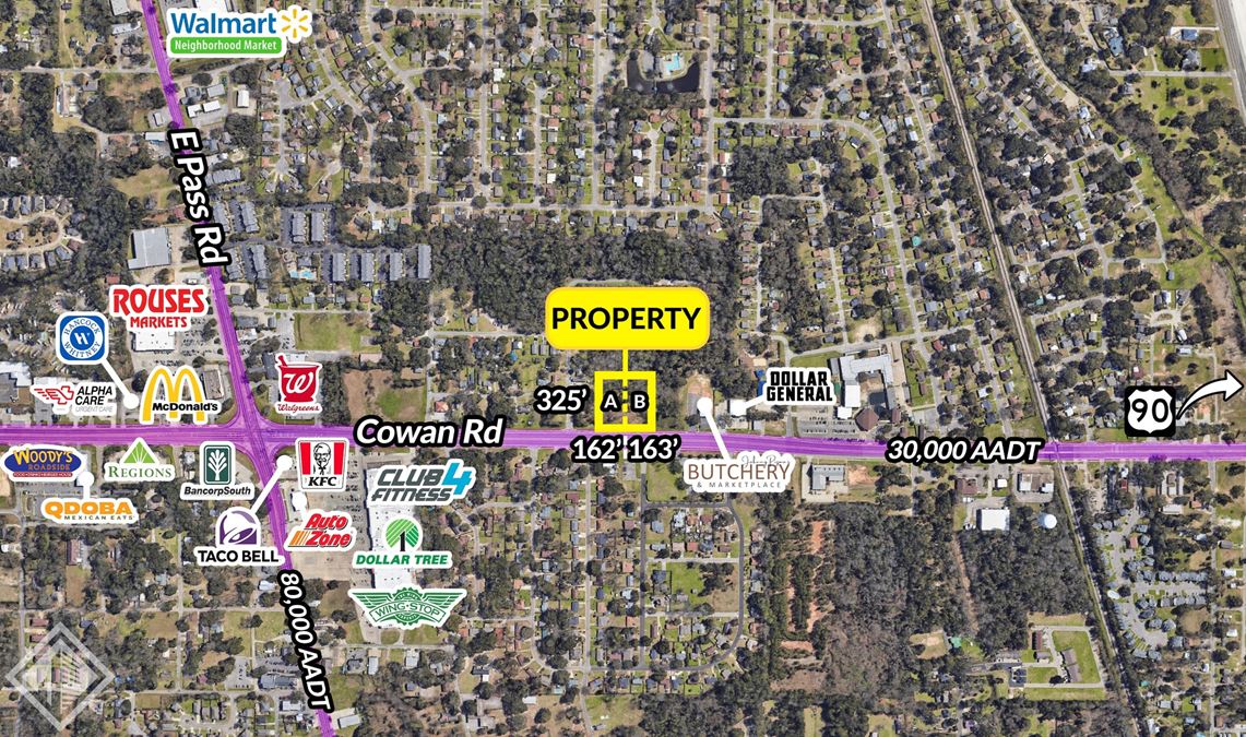 Two Fully Entitled Commercial Lots for Sale