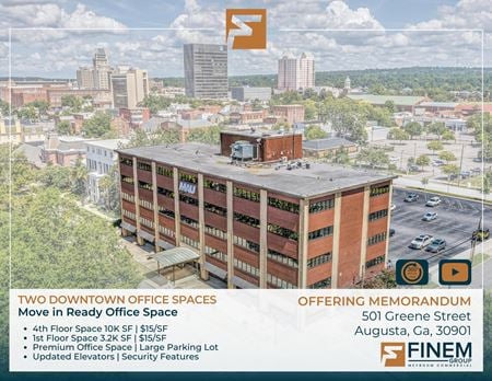 Office space for Rent at 501 Greene St in Augusta