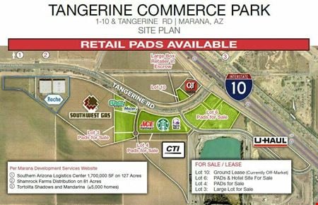 Photo of commercial space at SWC W. Tangerine & I-10 in Marana
