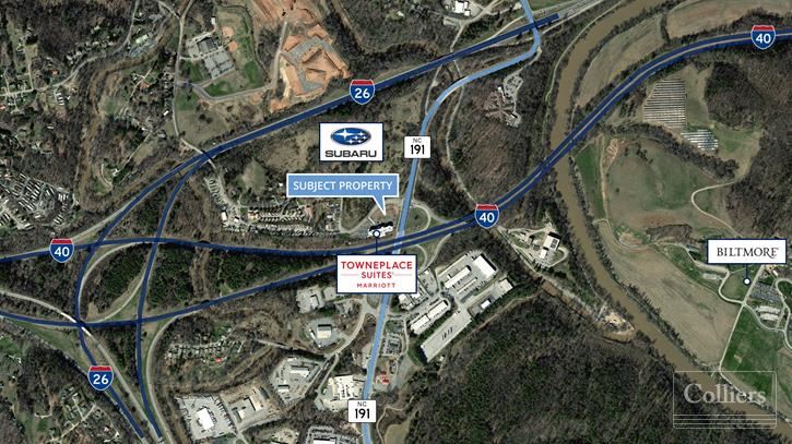 ±0.8 Acres with Excellent Visibility Along Interstate 40 in Asheville, NC