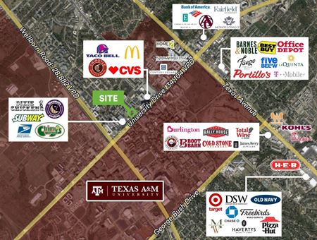 Retail space for Rent at 509 University Drive in College Station
