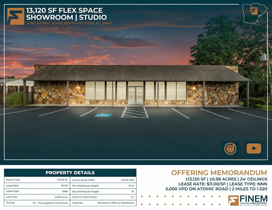 13,120 SF Flex Space Showroom | Studio