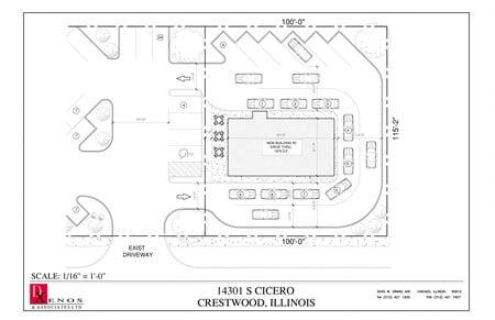 VacantLand space for Rent at 14321 S Cicero Ave in Crestwood