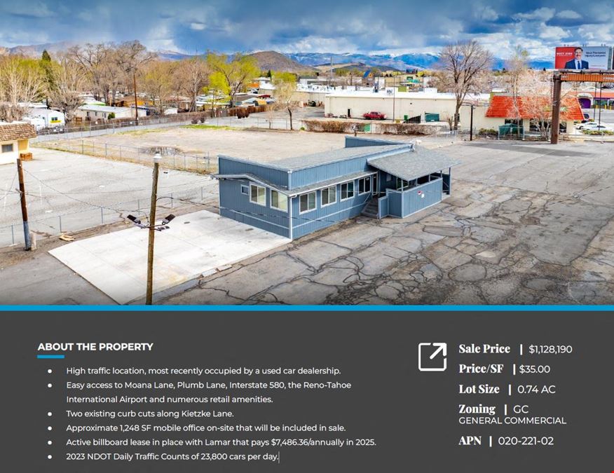 3250 Kietzke Ln -Retail or Redevelopment Land