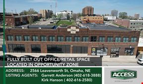 Fully built out office/retail space located in Opportunity Zone