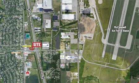 Photo of commercial space at 47th St. S. and K-15, NW/c in Wichita