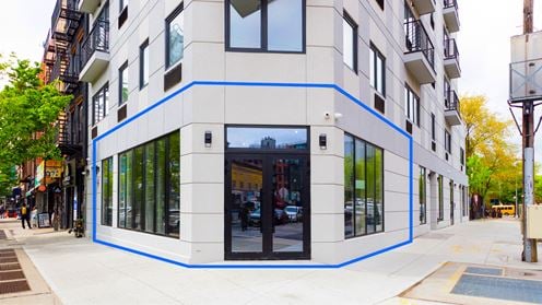 1,650 SF | 1181 Fulton Street | Prime Corner Location With Wraparound Glass Storefront for Lease