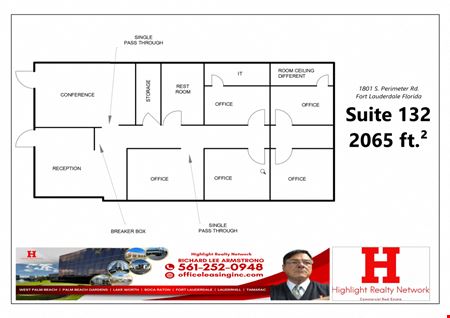 Office space for Rent at 1801 South Perimeter Road in Fort Lauderdale