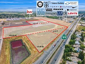 4 Commercial Retail Parcels Available Off HWY-99 in Tulare, CA