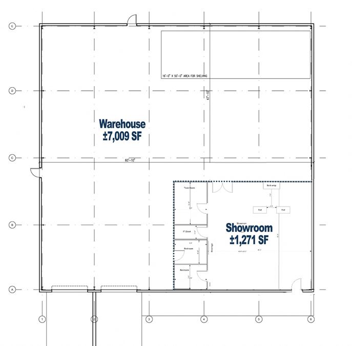 ±8,280 SF Warehouse Building with Showroom | Lease