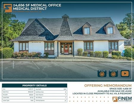 Office space for Rent at 2101 Central Avenue in Augusta