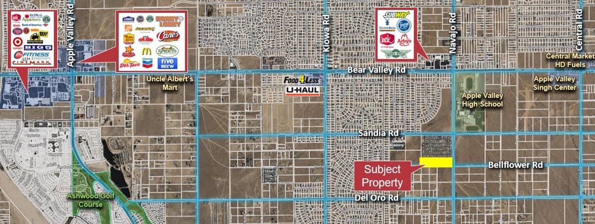 VacantLand space for Sale at Navajo Rd in Apple Valley