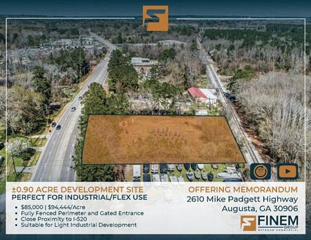 VacantLand space for Sale at 2610 Mike Padgett Highway in Augusta