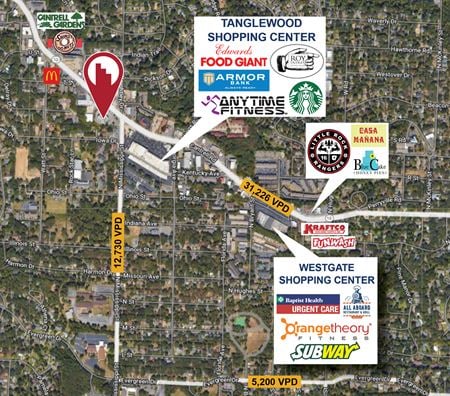Photo of commercial space at 7601 Cantrell Rd in Little Rock