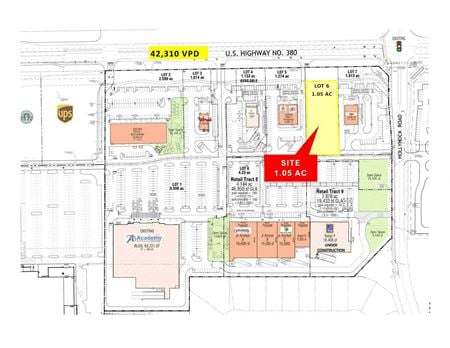 Retail space for Rent at 1895 West University Drive, Lot 6 in Frisco