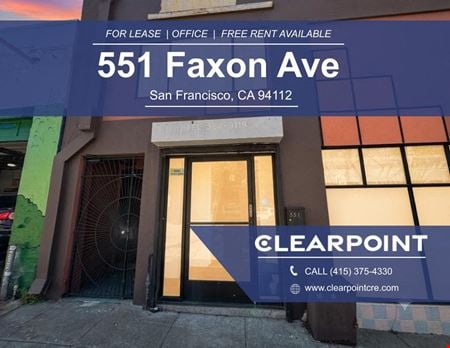Office space for Rent at 551 Faxon St in San Francisco