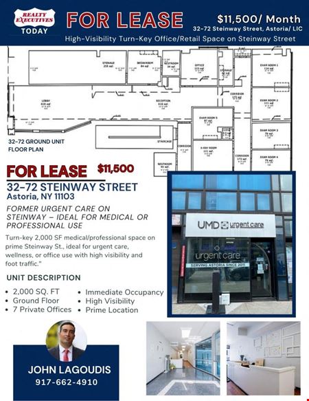 Office space for Rent at 3272 Steinway St in Astoria