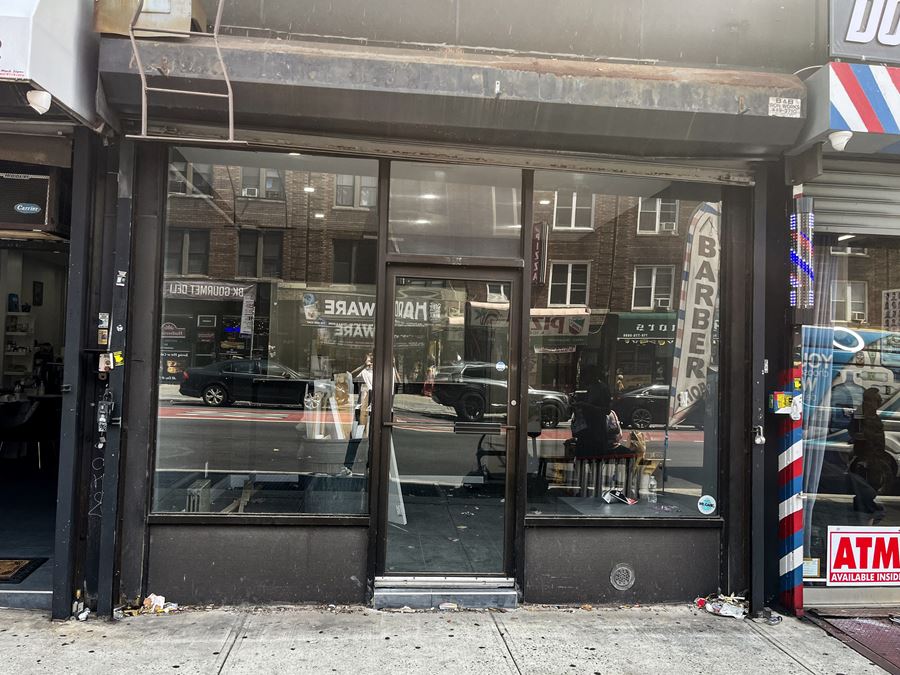 515 SF | 1041 Nostrand Avenue | Vanilla Box Retail Space For Lease