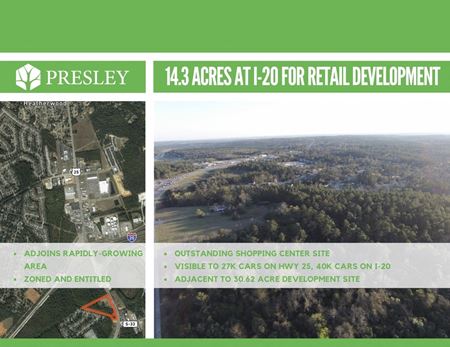 14.3 Acres at I-20 for Retail Development - North Augusta