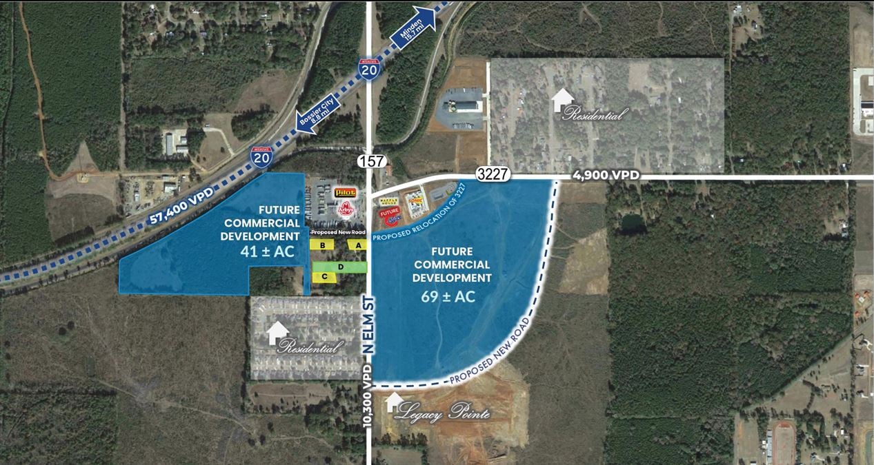 Hwy. 157 at 3227 (SW Corner, 3 Tracts, 2.17+/- Ac)