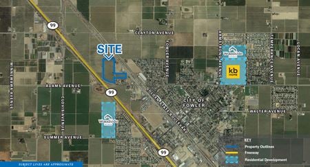 VacantLand space for Sale at NEC Highway 99 & Adams Avenue in Fowler