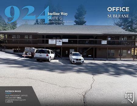 Office space for Rent at 924 Incline Way Suite G in Incline Village
