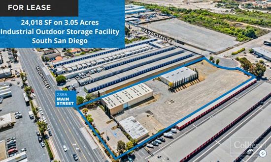 24,018 SF on 3.05 Acres | Industrial Outdoor Storage Facility South San Diego