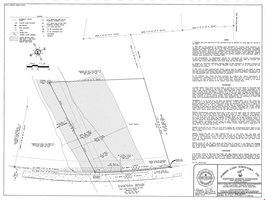 1.31 Acres on Tascosa Rd.