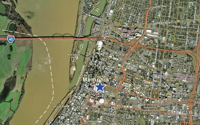 Downtown Memphis Office Sublease Available - 5,673± SF