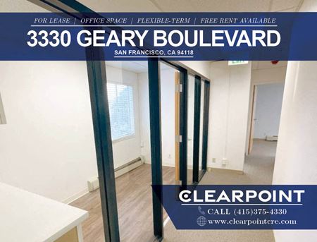 Photo of commercial space at 3330 Geary Blvd in San Francisco
