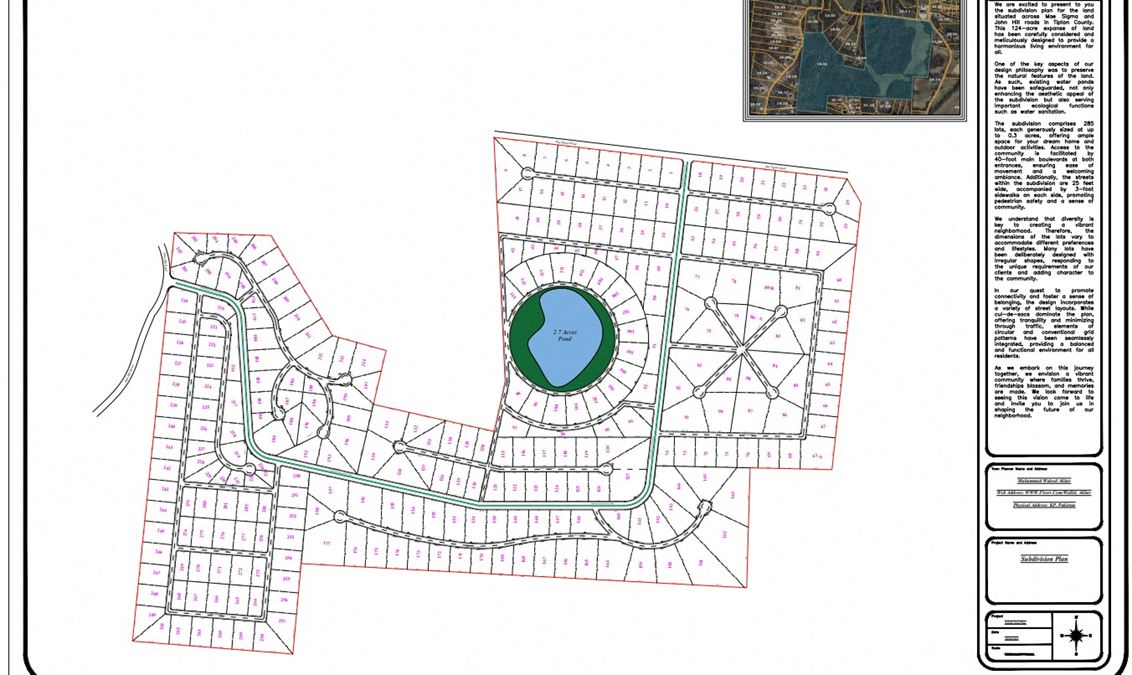 125 Acre Subdivision