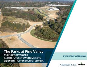 133 Fully Developed and 83 Future Townhome Lots - The Parks at Pine Valley