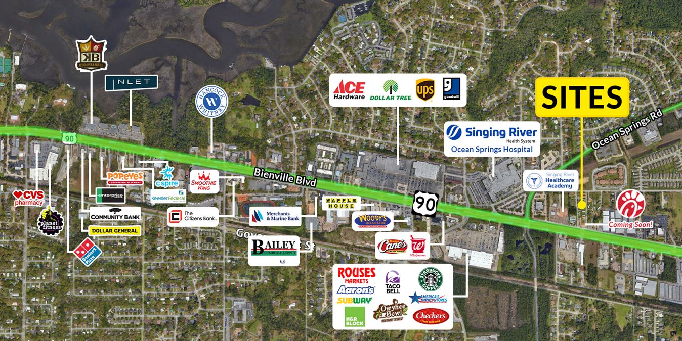 Two Prime Location Parcels on Bienville Blvd