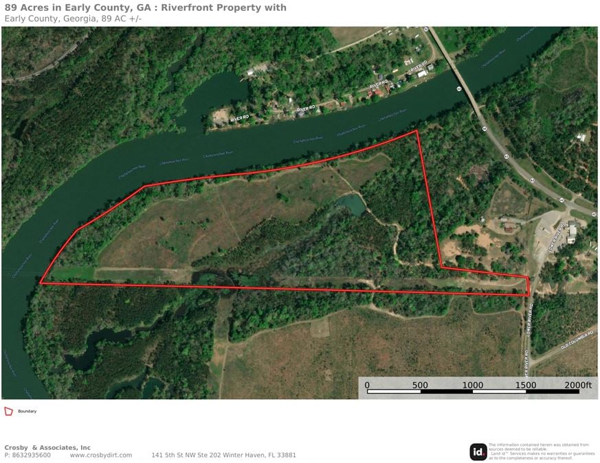 89 Acres in Early County, GA : Riverfront Property with Cabin and Outstanding Hunting Land