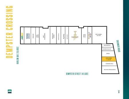 Retail space for Rent at  Dempster St & Harlem Ave in Morton Grove