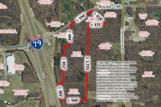 23 Acre Development Site on I-79