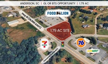 VacantLand space for Rent at 3700 Highway 81 N in Anderson