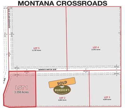 Montana Crossroads Subdivision Lot 1