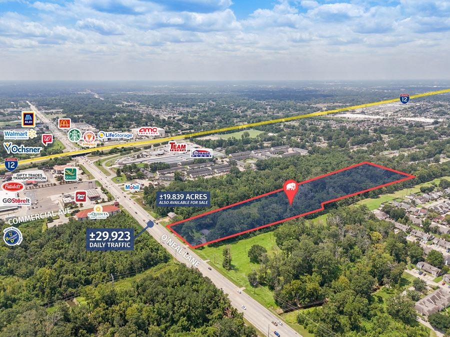 Prime Development Opportunity – ±12.93-Acre Site along O'Neal Lane at I-12