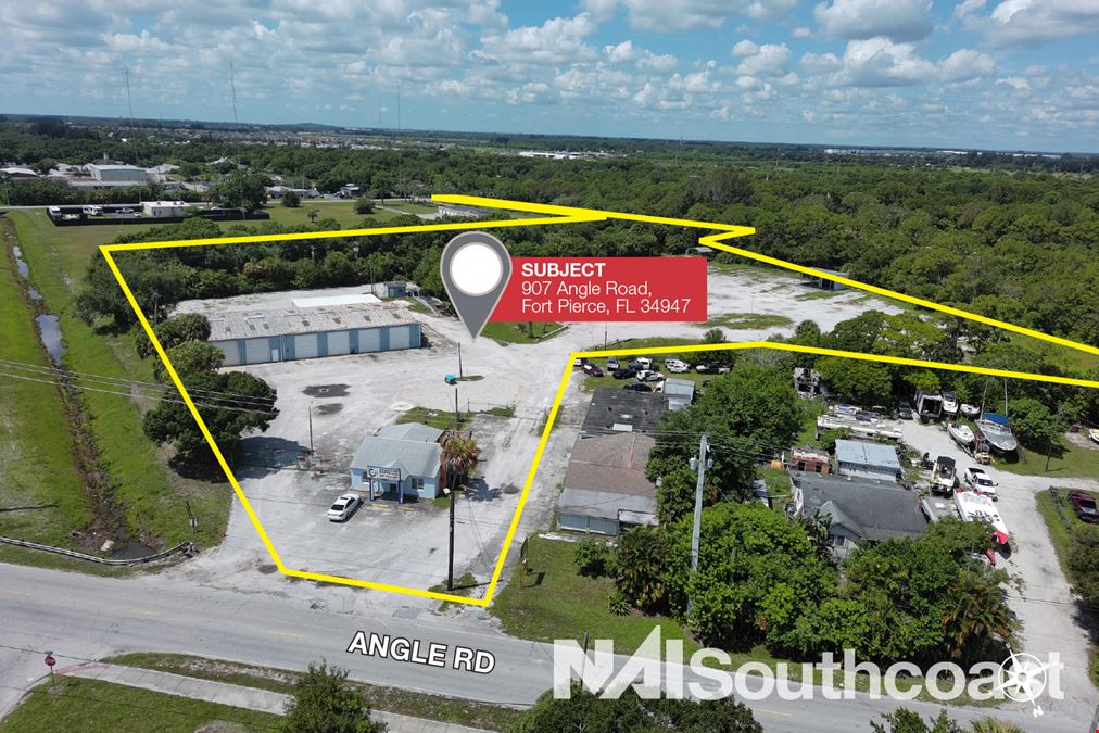 ±7.63 Acres Industrial Land With Metal Warehouse & Office