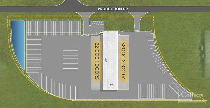 For Lease | 42-Door Truck Terminal on ±4.84 Acres