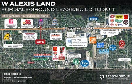 VacantLand space for Sale at 2146 W Alexis Rd in Toledo