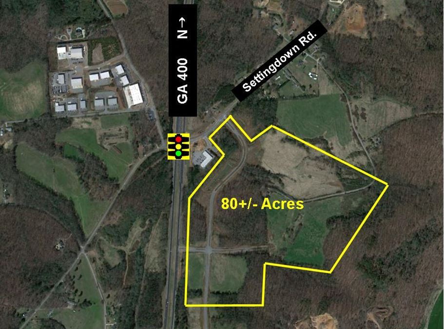 GA 400 at Settingdown Road / 80+/- Acres
