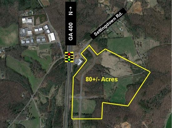 GA 400 at Settingdown Road / 80+/- Acres