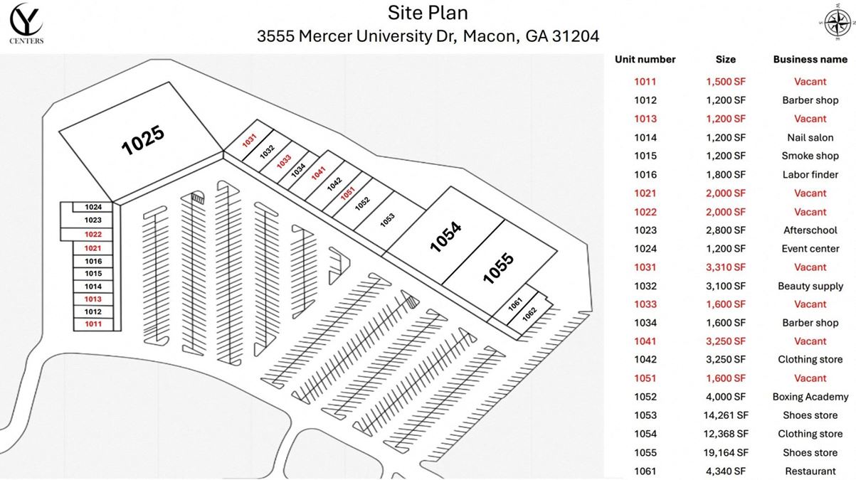 Mercer Crossing Shopping Center - 3555 Mercer University Dr