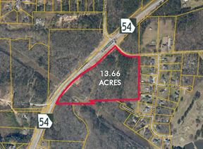 +/-13.66 Acres For Sale with E Hwy 54 Frontage